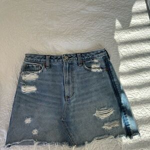 Abercrombie & Fitch High Rise Denim Mini Skirt